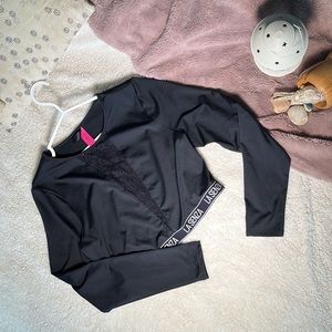 La Senza activewear crop top with lace detail